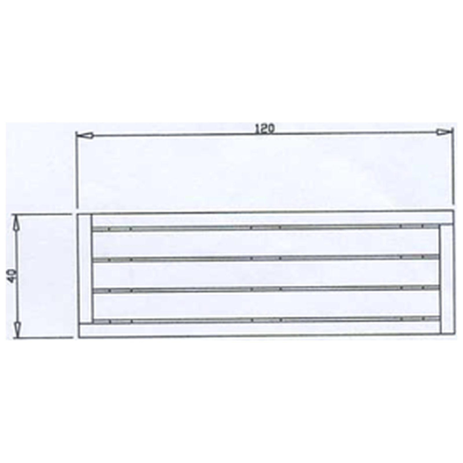 Bac rectangulaire bois résineux TraumGarten CORA, 120x40 cm