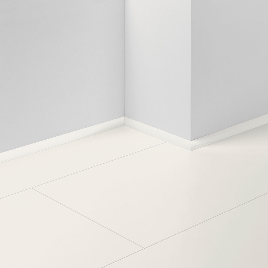 Parador plinthe sol stratifié blanc avec couche de fond D004, Quart de rond Parador