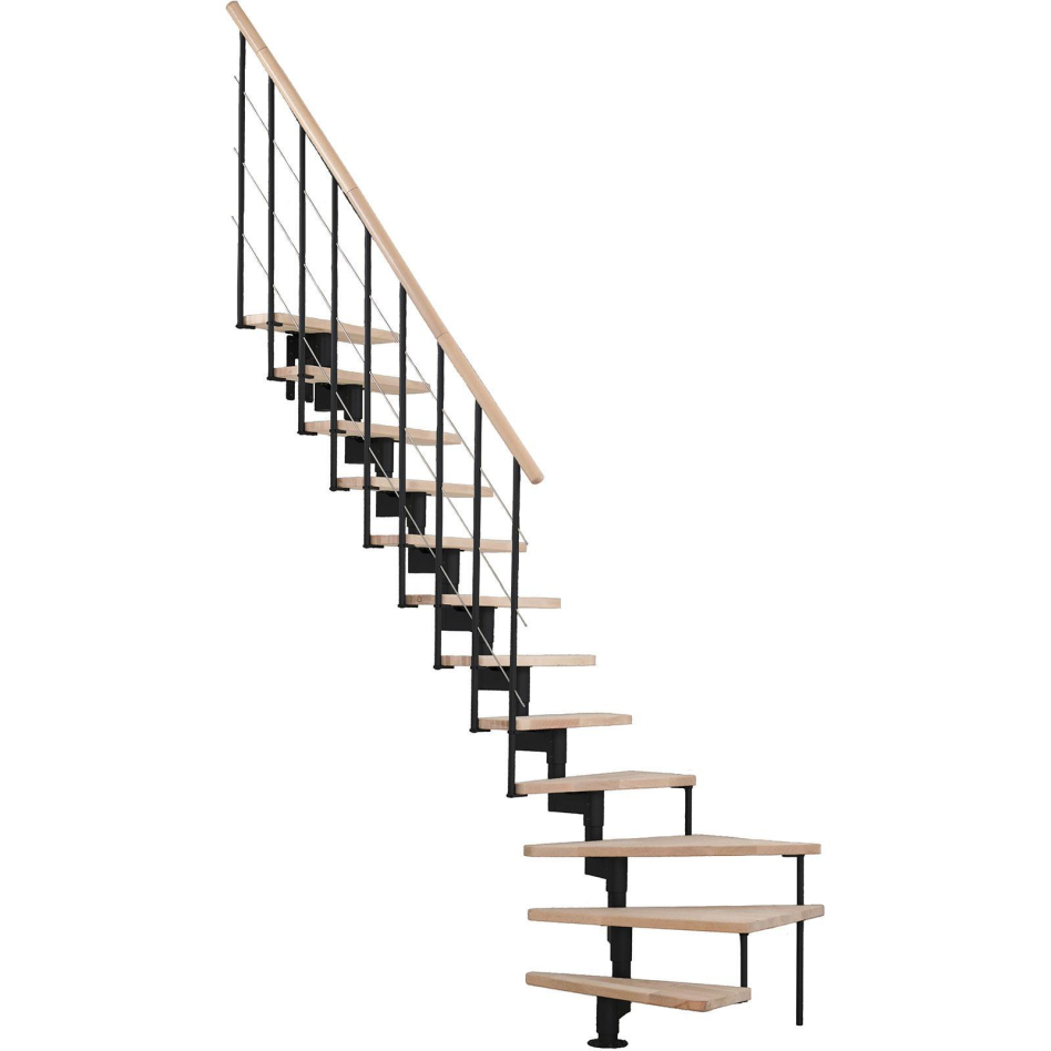 Minka escalier compact Style Turn 1/4 tournant noir escalier gain de place, laqué