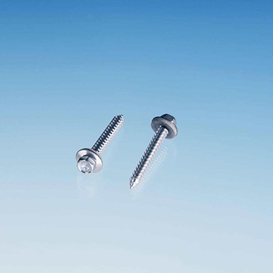 ALWO Oberprofilsystem Schrauben V2A 16 mm mit Dichtscheibe, 50 Stück, 6,5x76 mm,Holzunterkonstruktionen, 1 Pack