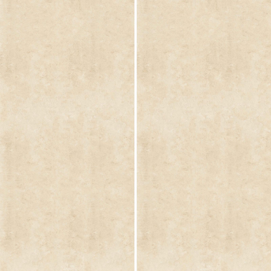 Panneau mural douche aluminium composite Winwall Kalkstein beige, Jeu de 2, 2500x1000 mm