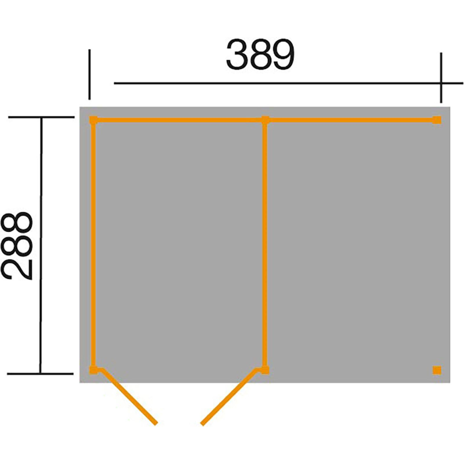 weka Gerätehaus "Lagerhaus 607 Variante 2, kdi, 20 mm"