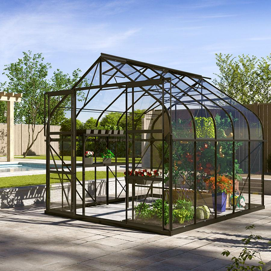 Vitavia Gewächshaus Dione Tomatenhaus Schwarz, 321x264x255 cm (LxBxH)