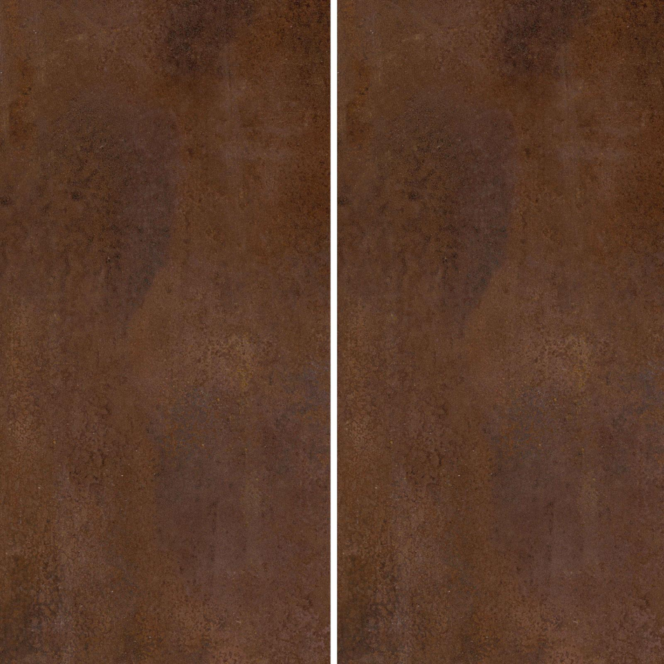 Panneau mural douche aluminium composite Winwall Rouille marron, Jeu de 2, 2500x1250 mm