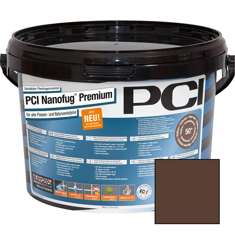 PCI Nanofug Premium Variabler Flexfugenmörtel, 5 kg, Dunkelbraun (Nr.41)