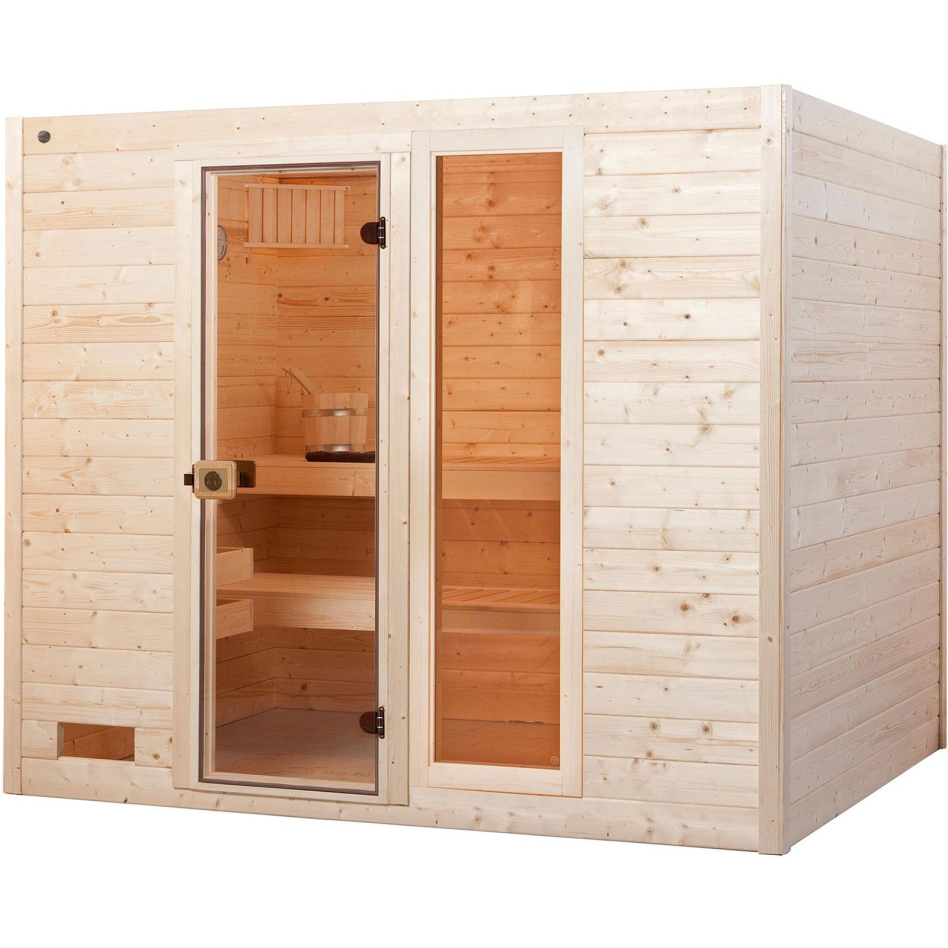 weka Massivholz-Sauna VALIDA Gr. 4 Sparset 9,0 kW K inkl. integrierter Steuerung