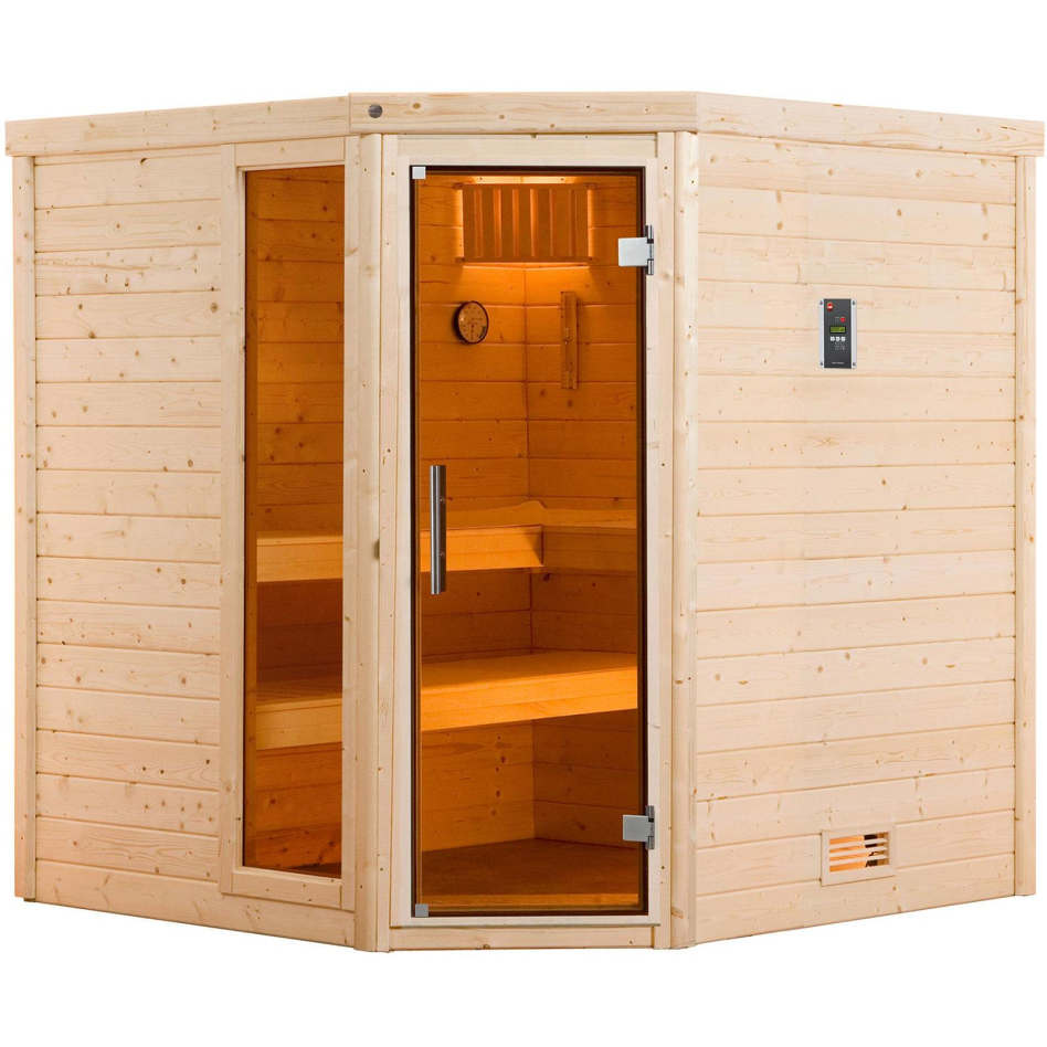 weka Sauna "Turku" Set, 7,5 kW-Ofen mit digitaler Steuerung