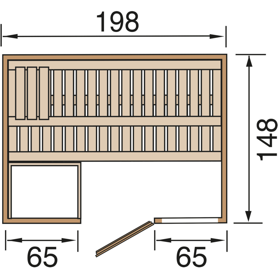 weka Sauna "Bergen" ohne Ofen