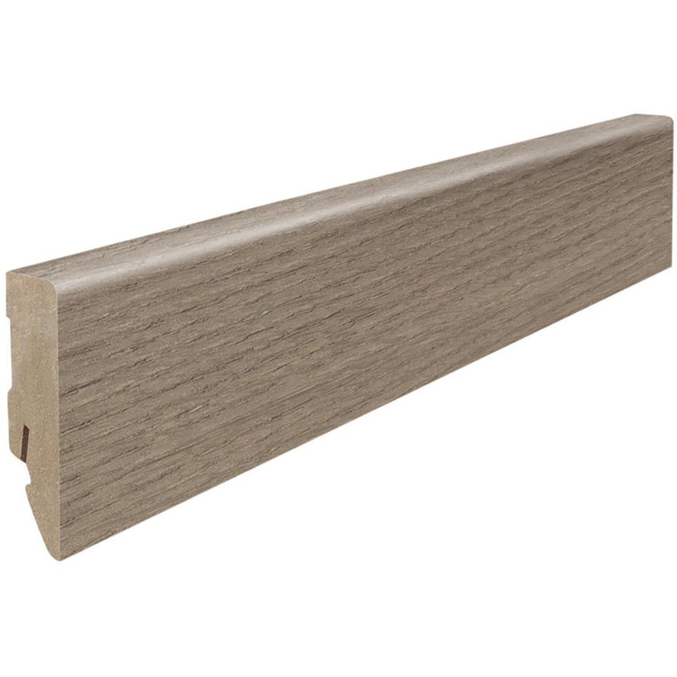HARO Stecksockelleiste Cube Eiche Bari grau Fußleisten, 2200x16x58 mm