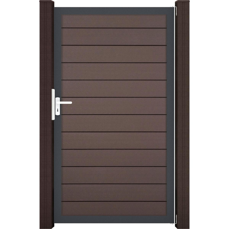 GroJa Einzeltor Solid Steckzaun Terra, 100 cm, Anthrazit DB 703