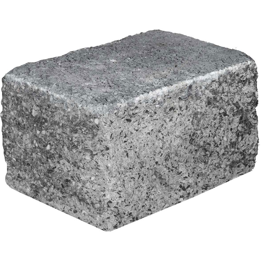 EHL Gartenmauer Mauersystem BossIntak light grau-anthrazit-nuanciert Mauersteine, 1/2 Anfangs-/Endstein (25x18 cm)