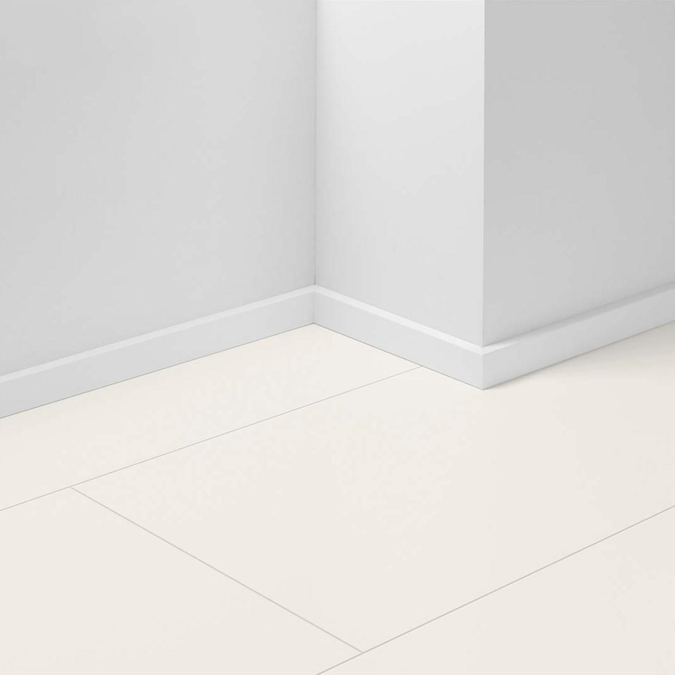 Parador Dekor-Sockelleiste D002 SL 3/18 Uni weiß (RAL 9016) Fußleisten, Parador SL 3 (16x40mm)