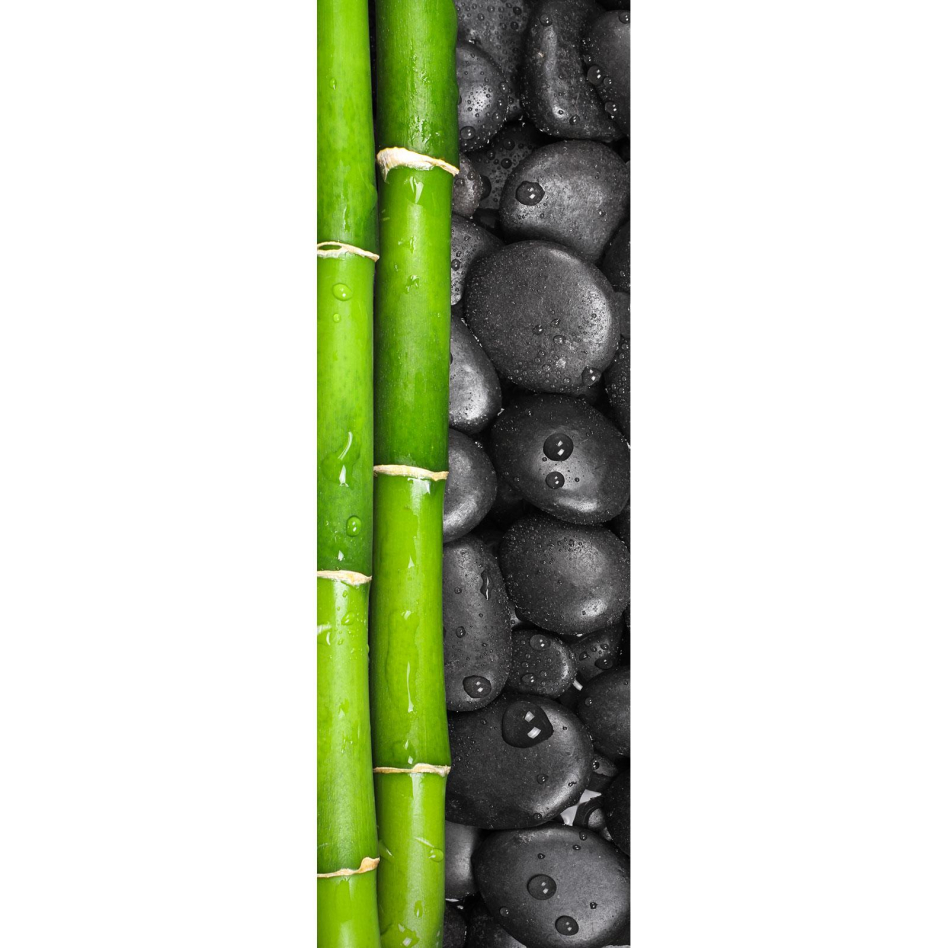 Ximax Raumheizkörper Design Heizkörper P1 Plan Print Bambus/Stein vertikal, 180x59,5 cm (1088 W)