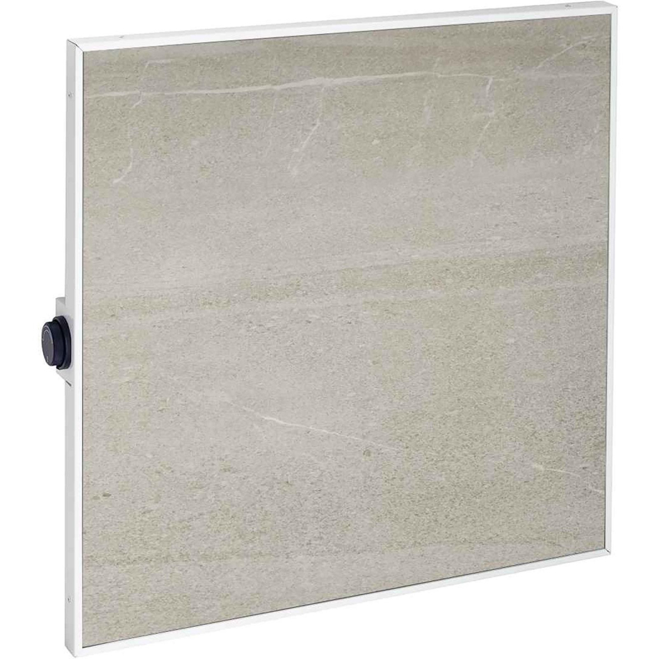 Jollytherm Infrarotheizung mit Keramikfeinsteinzeug betonoptik - Keramikheizkörper 400 W / 1200 W, 60x60 cm (440 W)