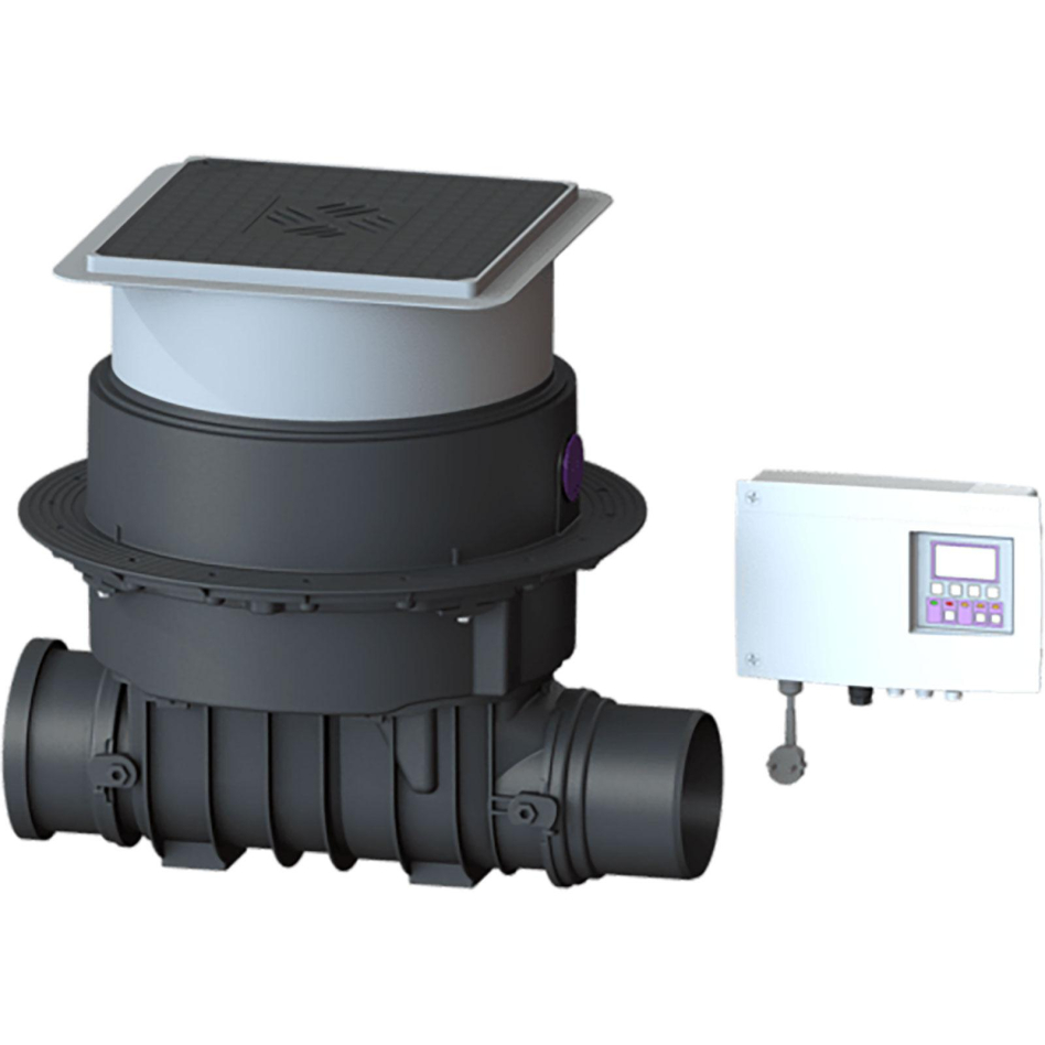 Clapet anti-retour KESSEL Pumpfix-F-confort, kit complèt, noir, DN 150