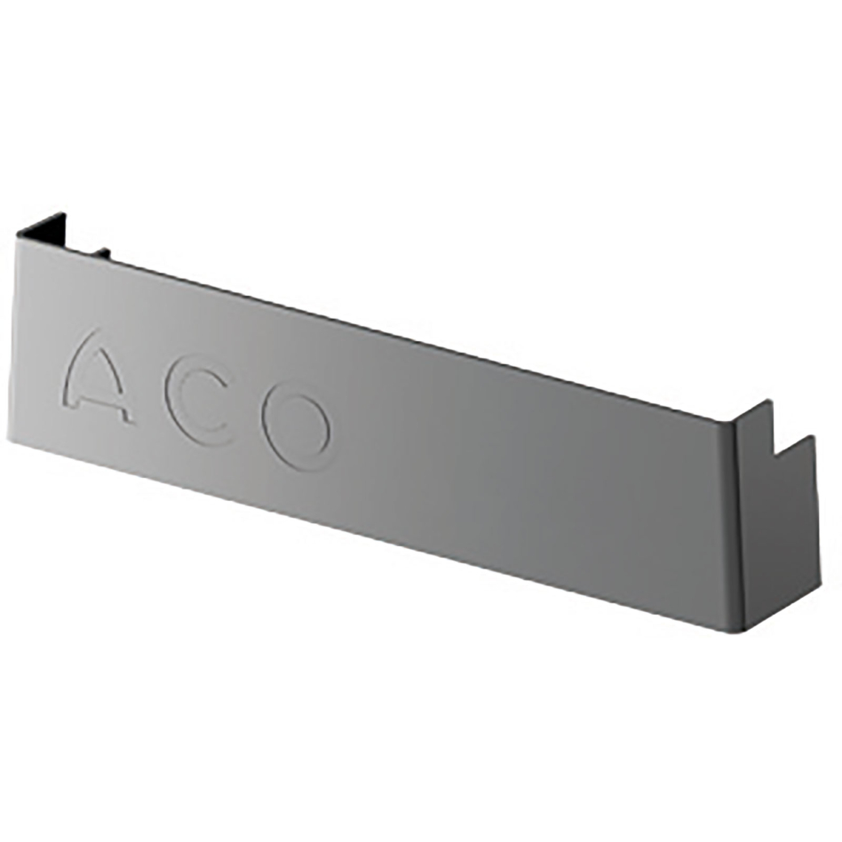 Paroi frontale pour hauteur fixe ACO Profiline pour drainage de façade type 2.0, 100 mm, 130 mm,Acier zingué