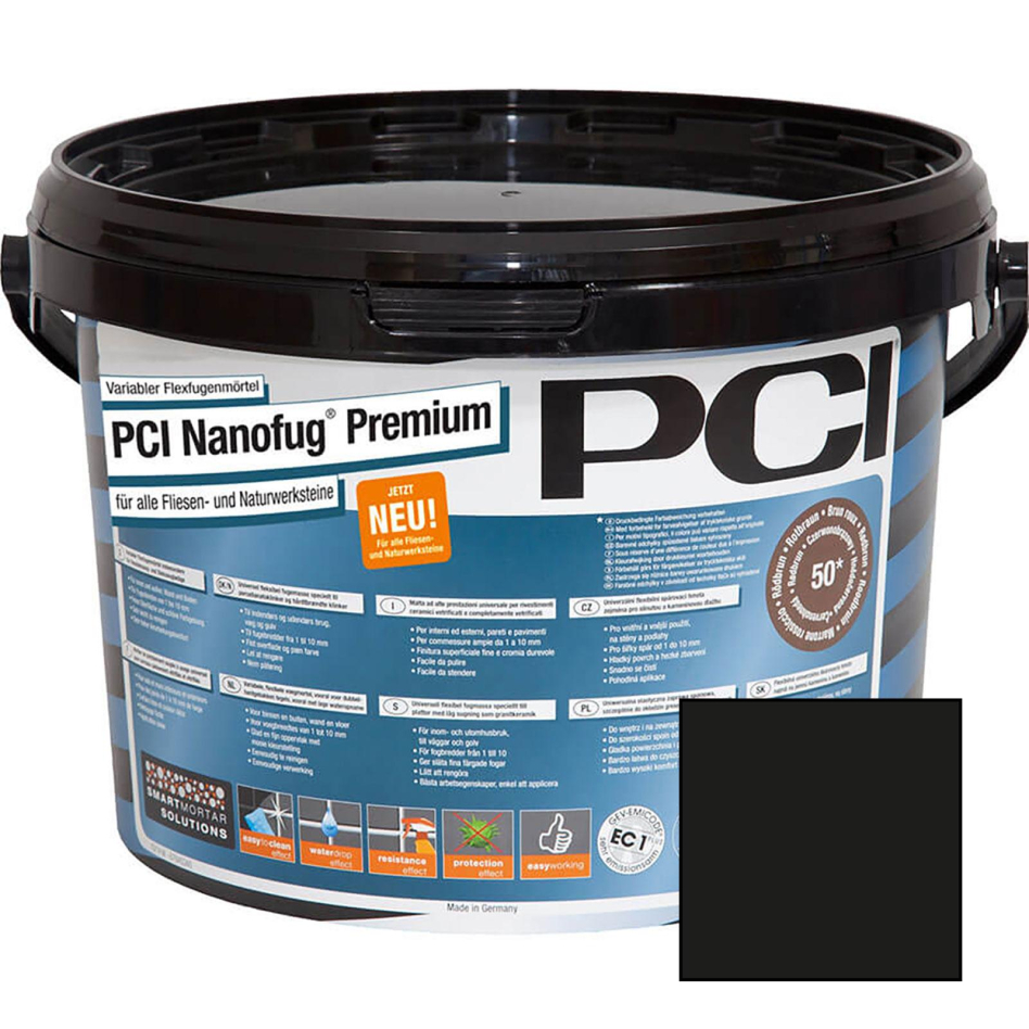 PCI Nanofug Premium Variabler Flexfugenmörtel, 5 kg, Schwarz (Nr.40)