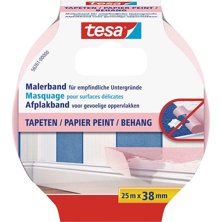 tesa Malerband Tapeten 25 m, 38 mm