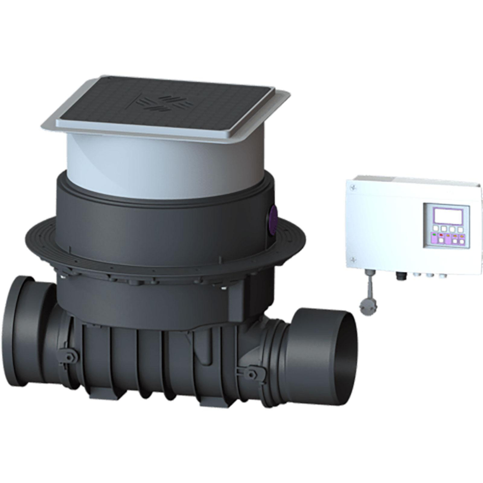Clapet anti-retour KESSEL Pumpfix-F-confort, kit complèt, noir, DN 200