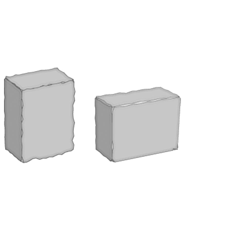 KANN Palisade Germania antik muschelkalk-nuanciert Leistenstein, 28 cm
