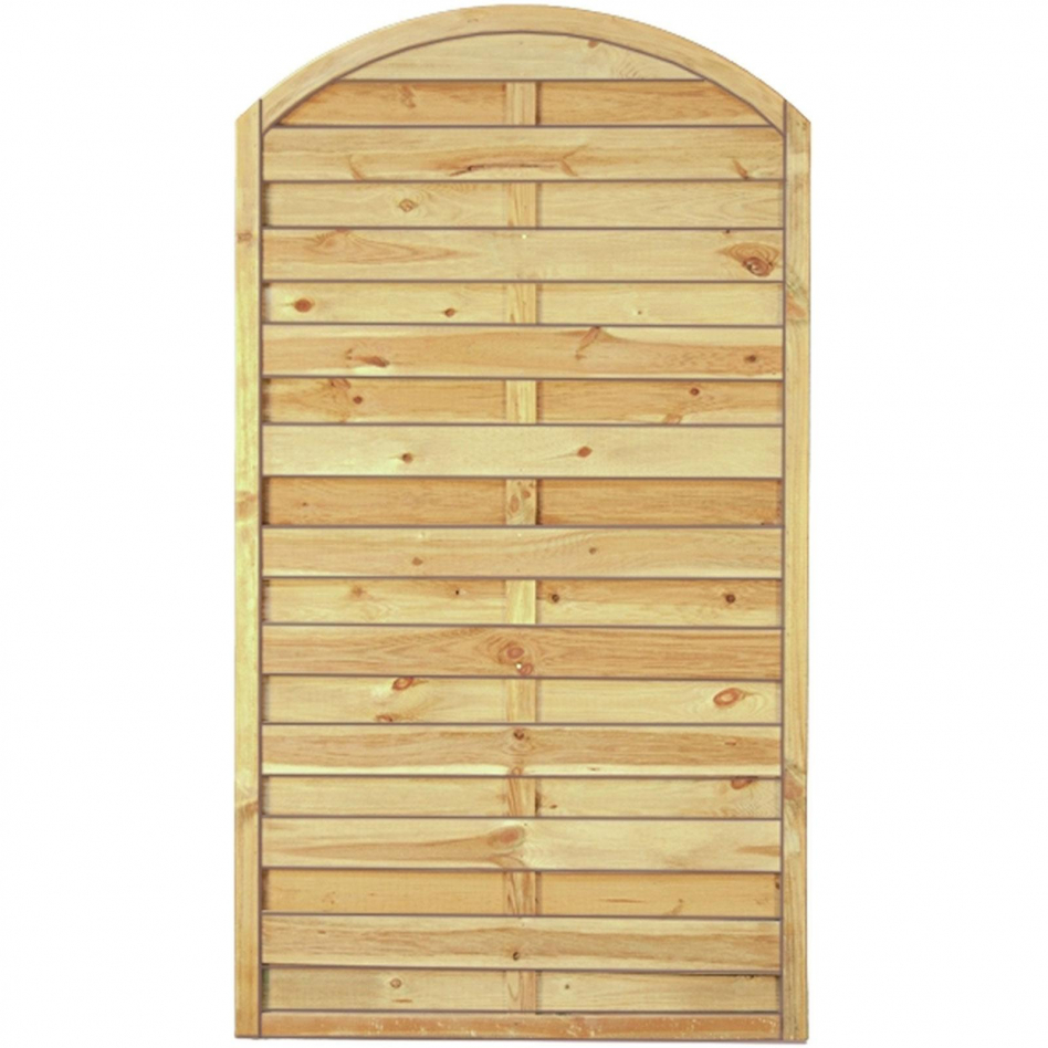 T&J Sichtschutzzaun Maxi Bogen Sichtschutz Lamellenzaun, 100x180/160 cm Image