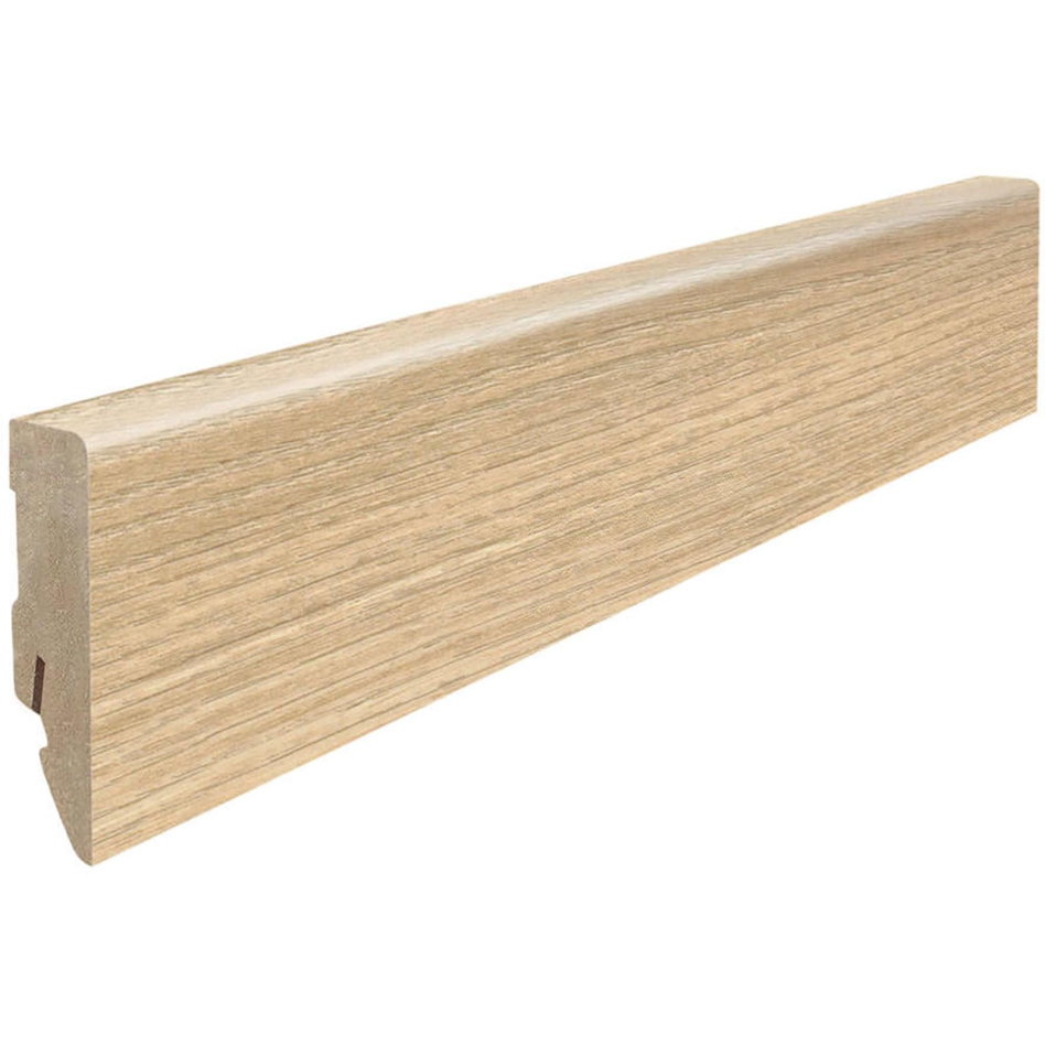 HARO Stecksockelleiste Cube Eiche Breda puro Kastanie Varese Fußleisten, 2200x16x58 mm