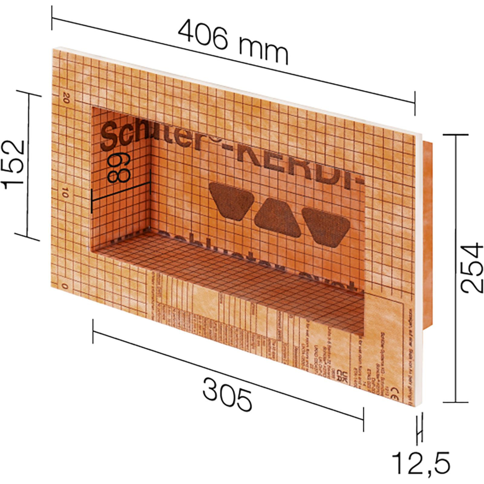 Schlüter-KERDI-BOARD-N Einbauelement, (BxH) 305x152 mm
