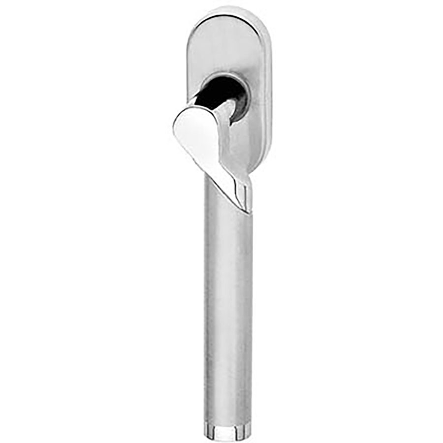 Poignée de fenêtre Karcher F384 chrome/acier inoxydable mat, à droite