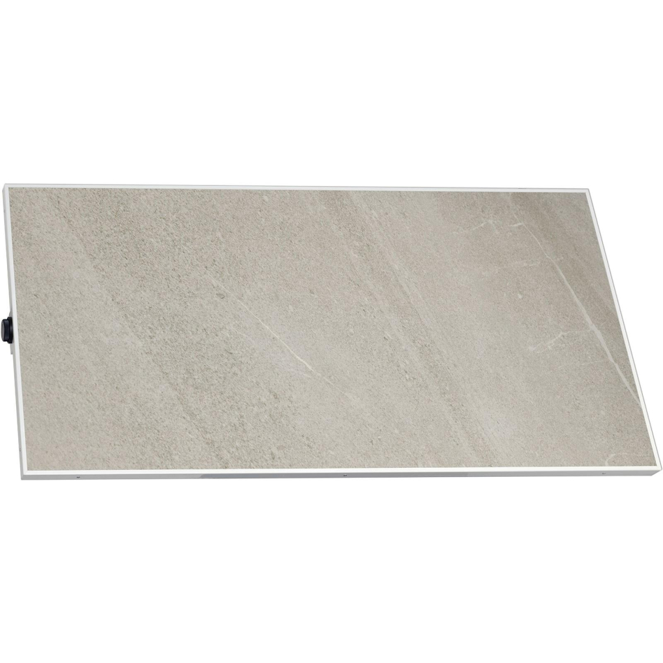 Jollytherm Infrarotheizung mit Keramikfeinsteinzeug betonoptik - Keramikheizkörper 400 W / 1200 W, 60x120 cm (1200 W)