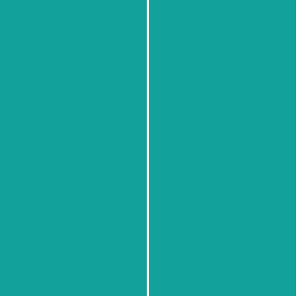 Panneau mural douche aluminium composite Winwall Basics turquoise, Jeu de 2, 2500x1250 mm