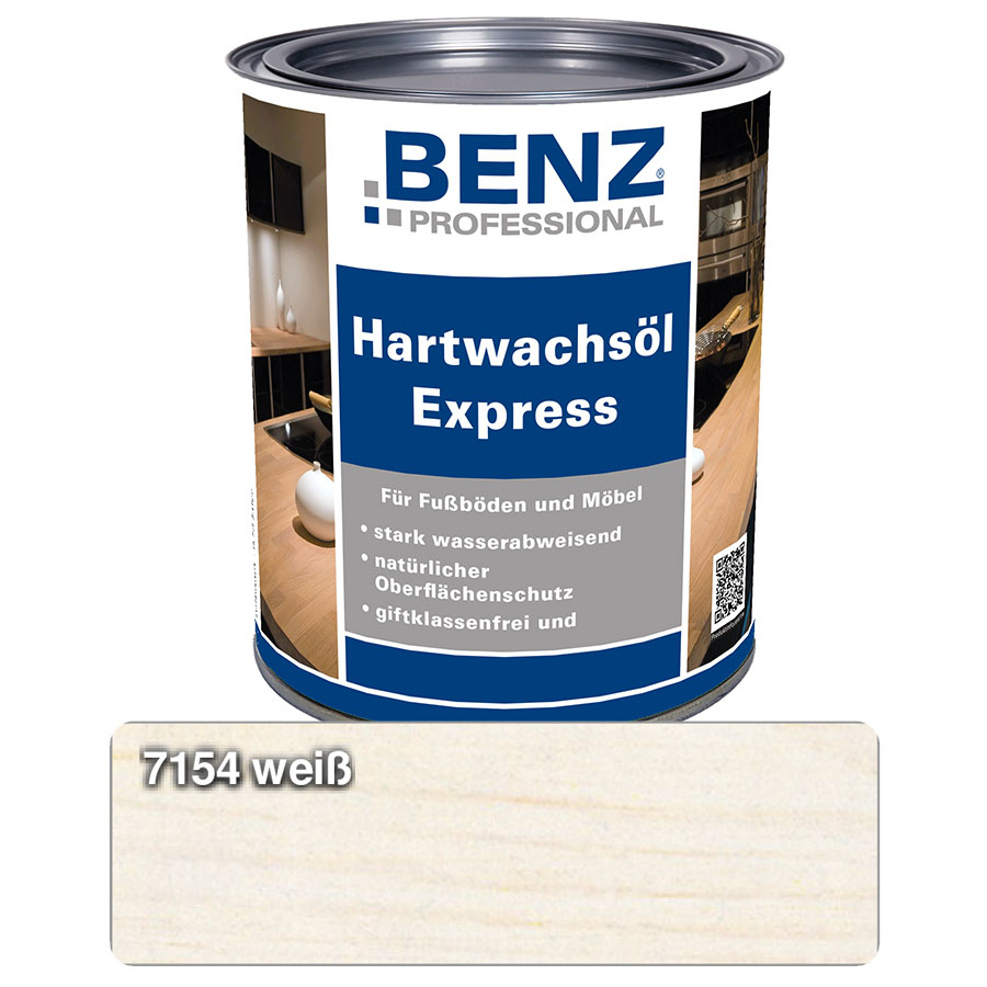 Huile-cire dure Express BENZ PROFESSIONAL, 2,5 l, Blanc