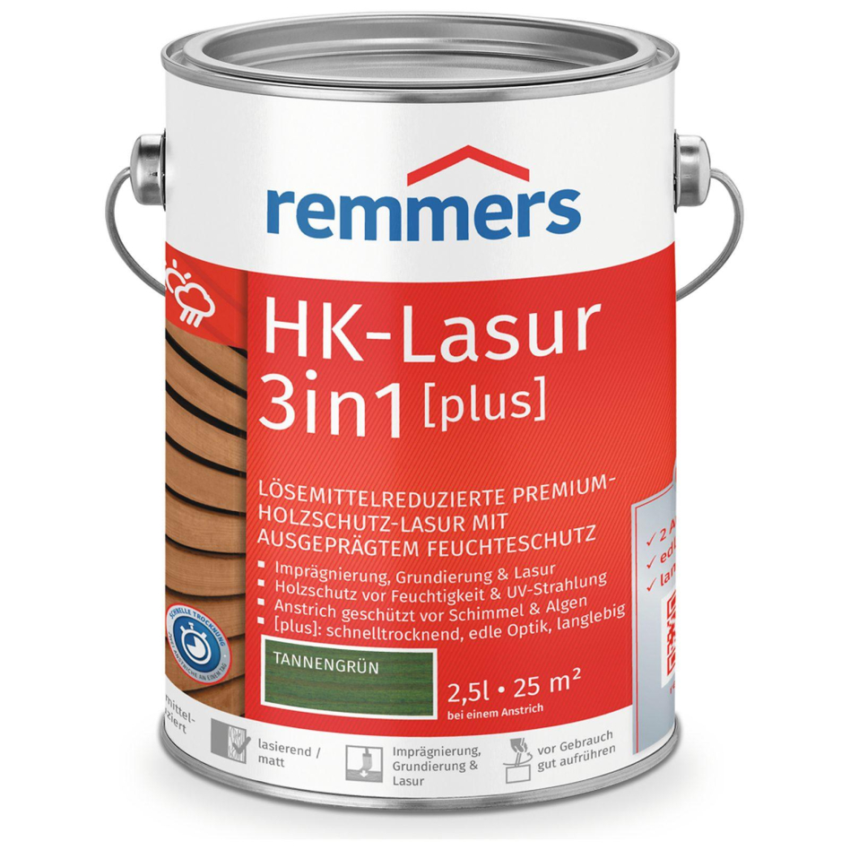 Remmers HK-Lasur 3in1 plus tannengrün RC-960, 2,5 l