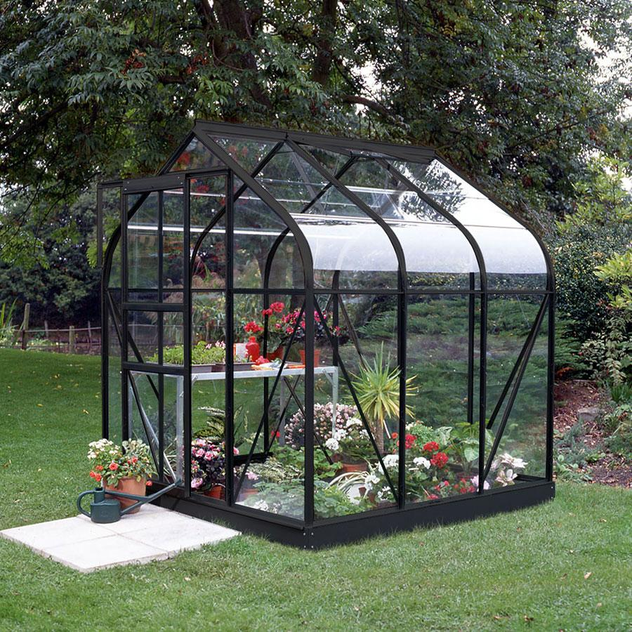 Vitavia Gewächshaus Orion Tomatenhaus Schwarz, 195x202x231 cm (LxBxH)