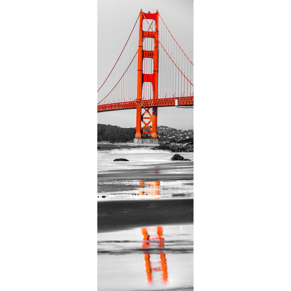 Ximax Raumheizkörper Design Heizkörper P1 Plan Print Golden Gate Bridge vertikal, 180x59,5 cm (1088 W)