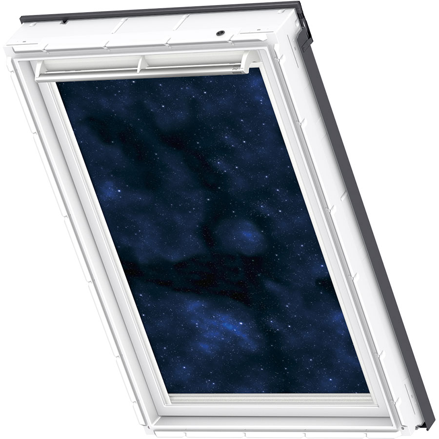 Store d'occultation Disney & Goodnight Collection VELUX DKL manuel Disney univers 4653S, CK06, GEL,manuelle,rail blanc,VELUX