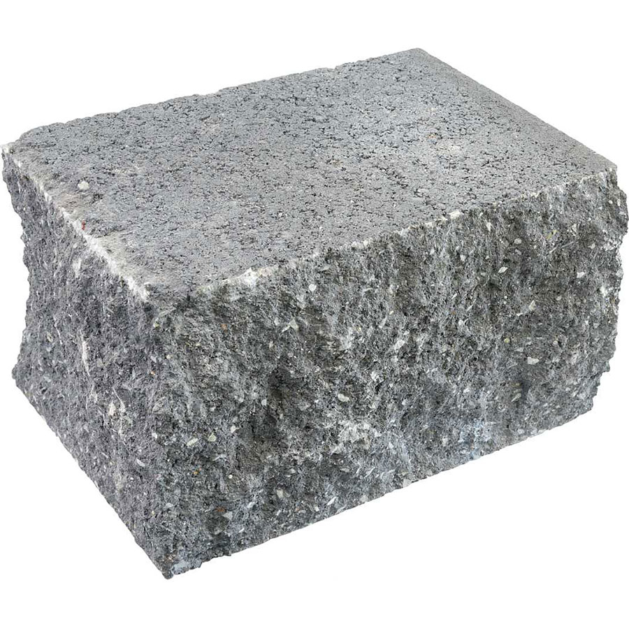 EHL Gartenmauer Mauersystem BossIntak light basalt-anthrazit Mauersteine, Halbstein (25x18 cm)