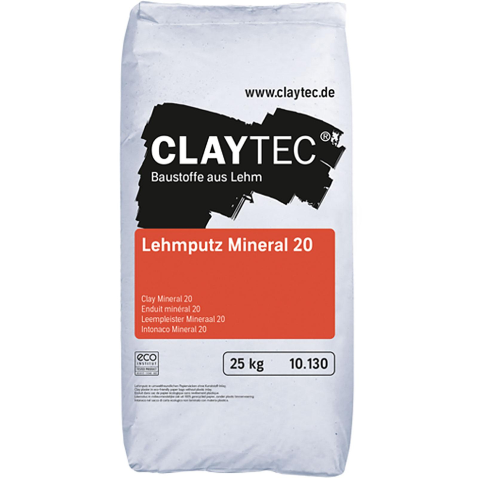 ClayTec Lehmputz Mineral 20, TROCKEN, 25 kg