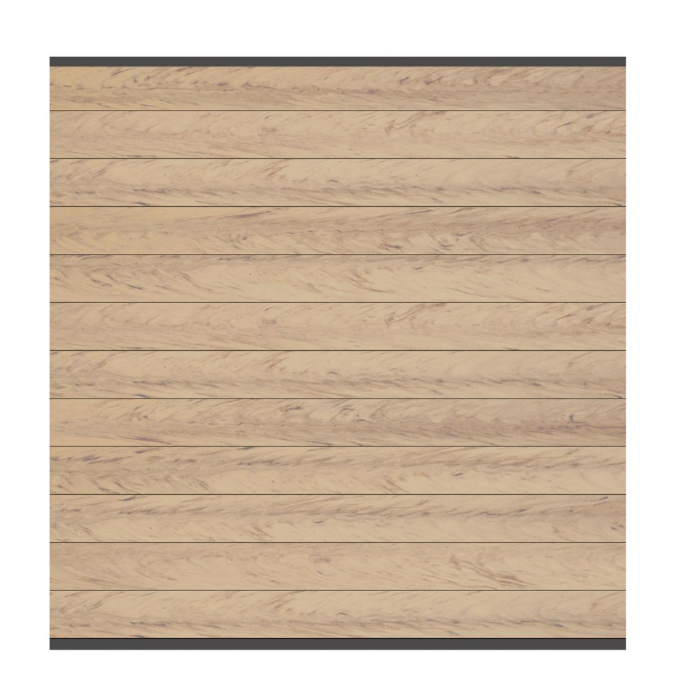 TraumGarten Sichtschutzzaun SYSTEM WPC CLASSIC Zaunfeld-Set Sand Sichtschutz Steckzaun Lamellenzaun, Anthrazit