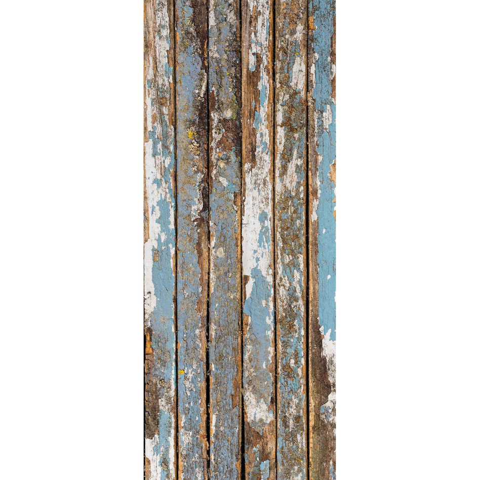 Panneau mural de douche Winwall en aluminium composite bois ancien turquoise, 1 pièce, 2500x1250 mm