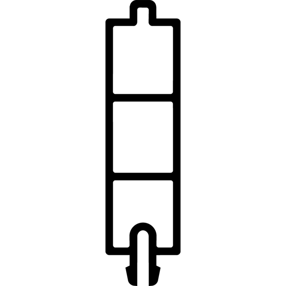 ALWO Thermosprosse Randdistanzprofil Montageprofil, 32 mm, 5000 mm