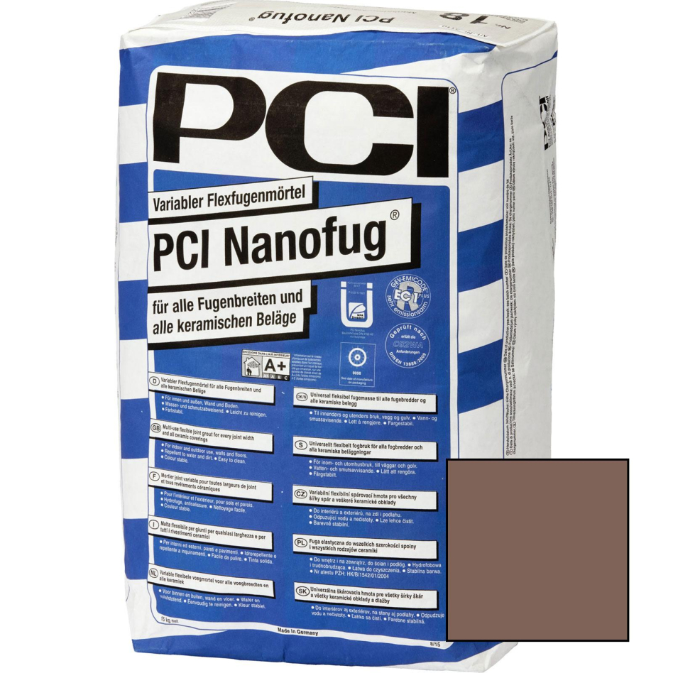 PCI Nanofug Mortier de jointoiement flexible variable, 4 kg, Brun moyen (No.05)