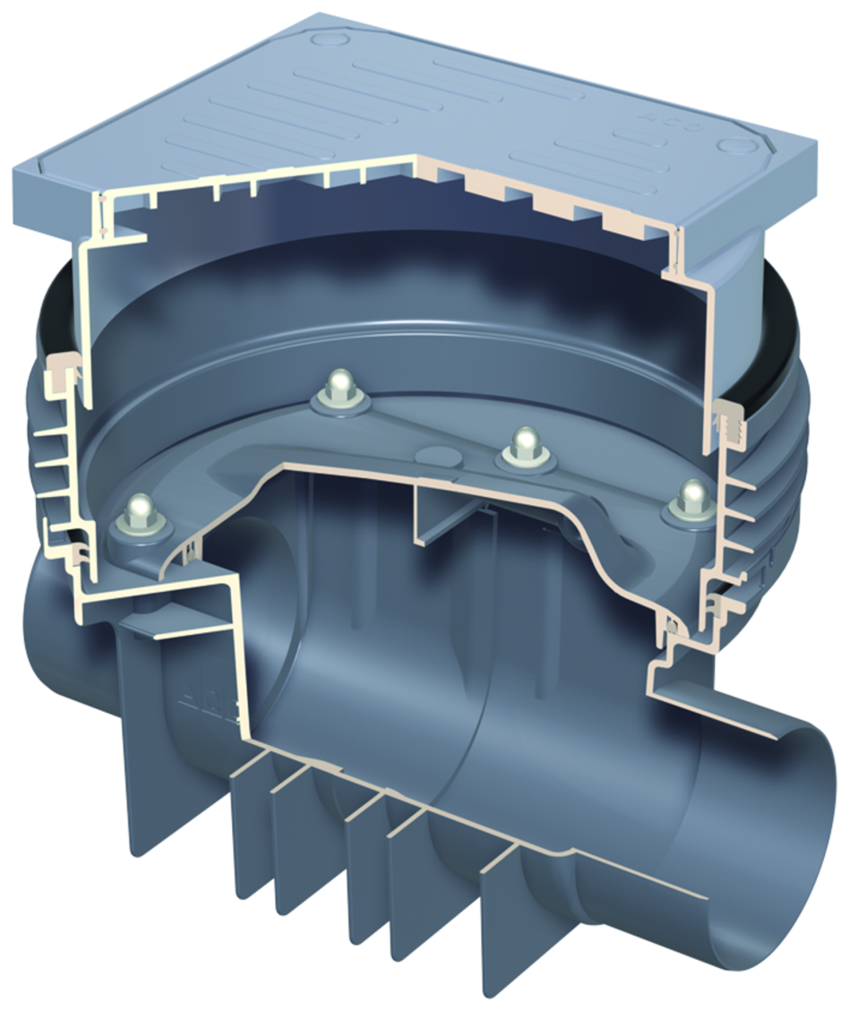 ACO Triplex-K Reinigungsrohr, DN 150