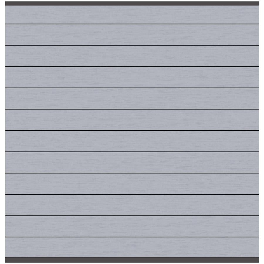 TraumGarten Sichtschutzzaun SYSTEM WPC CLASSIC Zaunfeld-Set Grau Sichtschutz Steckzaun Lamellenzaun, Anthrazit