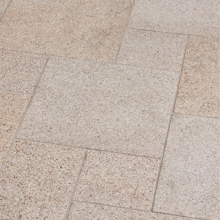 Seltra Natursteine Terrassenplatten SOL EXACTA+ Granit rötlich-gelb-grau, 60x40x3 cm, gestockt