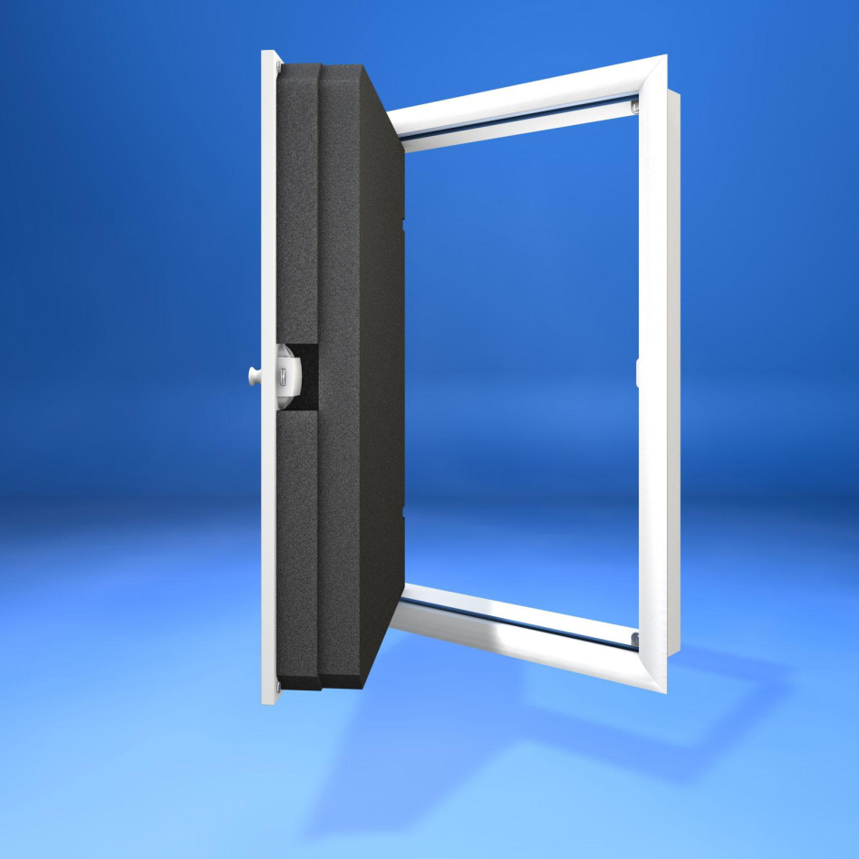 Wellhöfer Kniestocktüre mit PushLock-Verschluss und WärmeSchutz, (BxH) 70x100 cm, 4D Dämmung