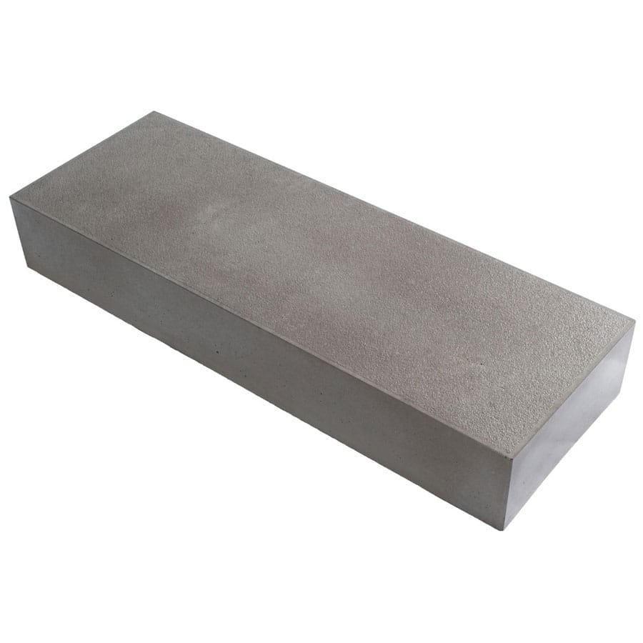 Lithonplus Blockstufe Titania platingrau-rau, 100 cm