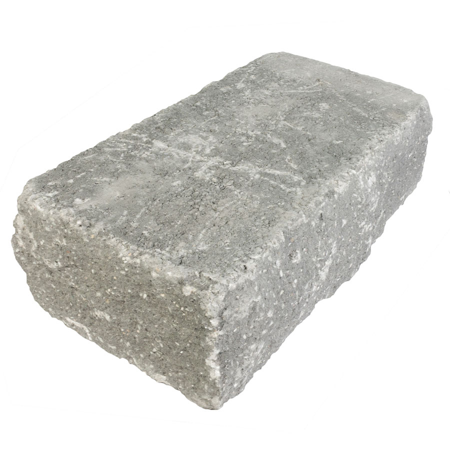 EHL Gartenmauer Mauersystem BossAntik basalt-anthrazit Mauersteine, Halbstein (25x25 cm)