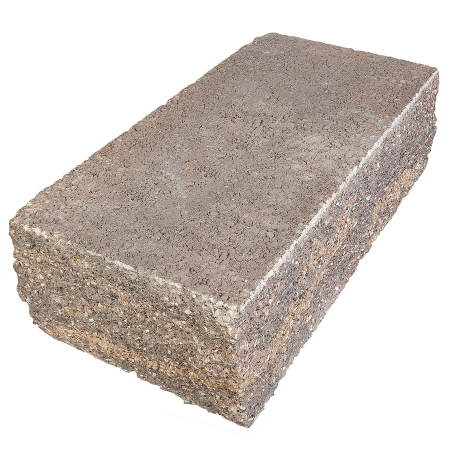 EHL Gartenmauer Mauersystem BossIntak Mauersteine naturbraun-nuanciert, Anfangs-/Endstein (50x25 cm)