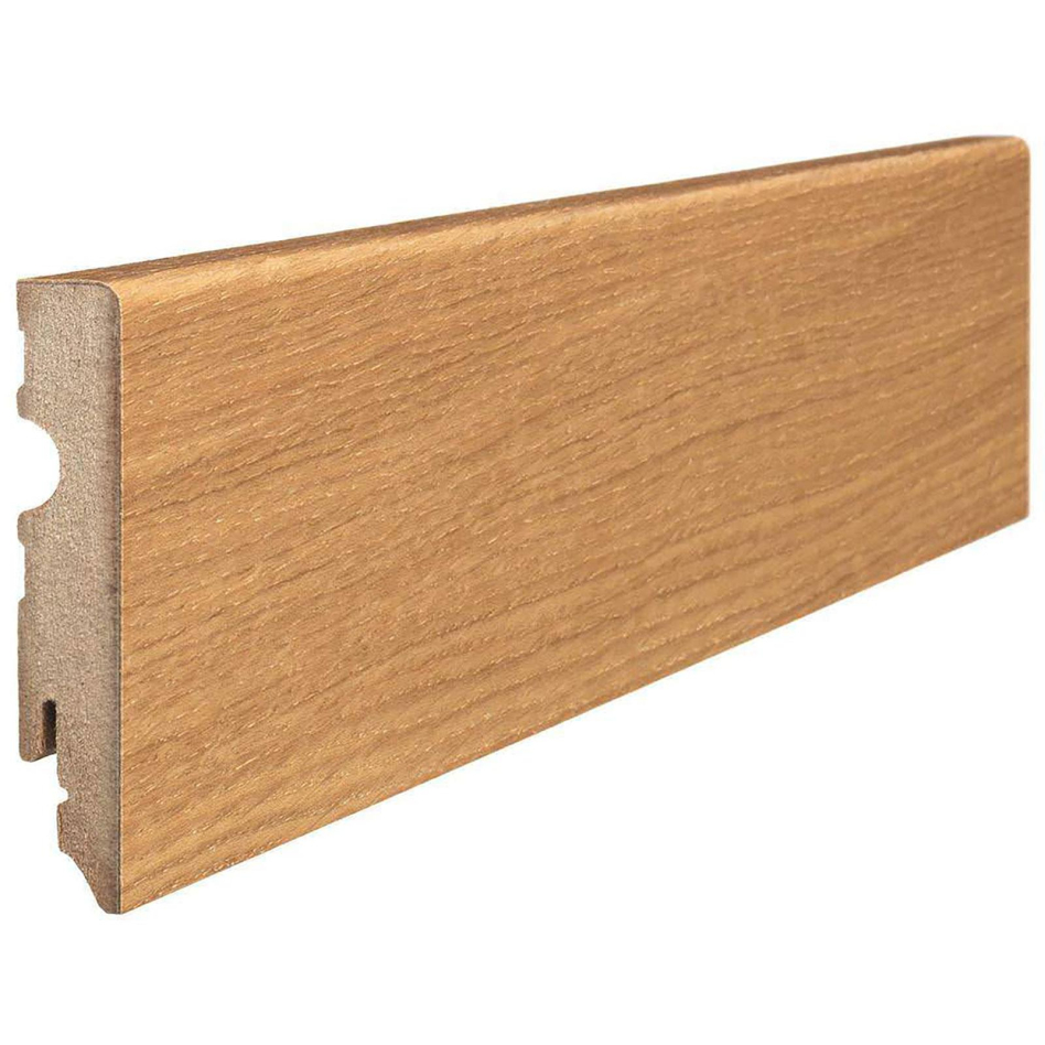 HARO Stecksockelleiste Cube Eiche MDF-Kern furniert Fußleisten, versiegelt