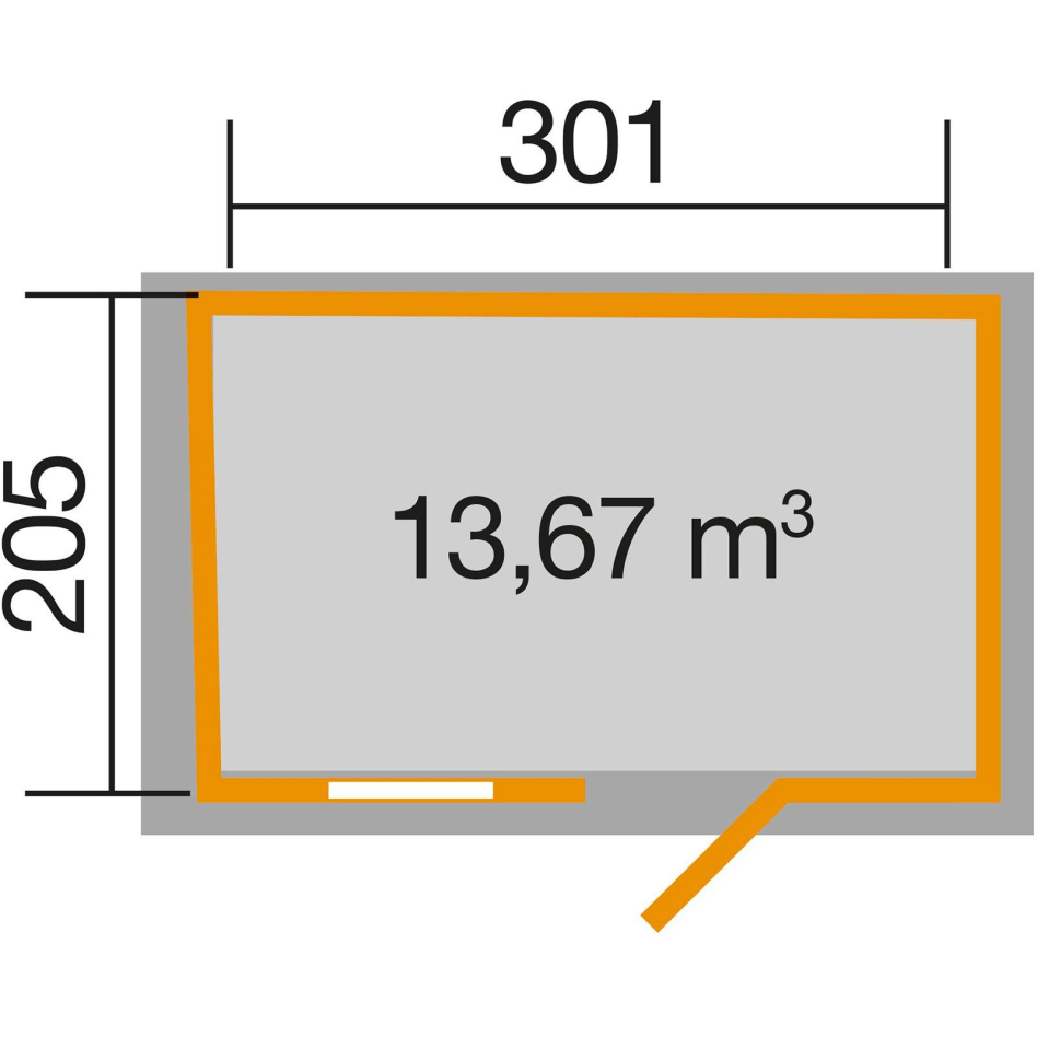 weka Gartenhaus "123 Gr.3" in verschiedenen Farben